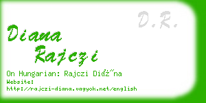 diana rajczi business card